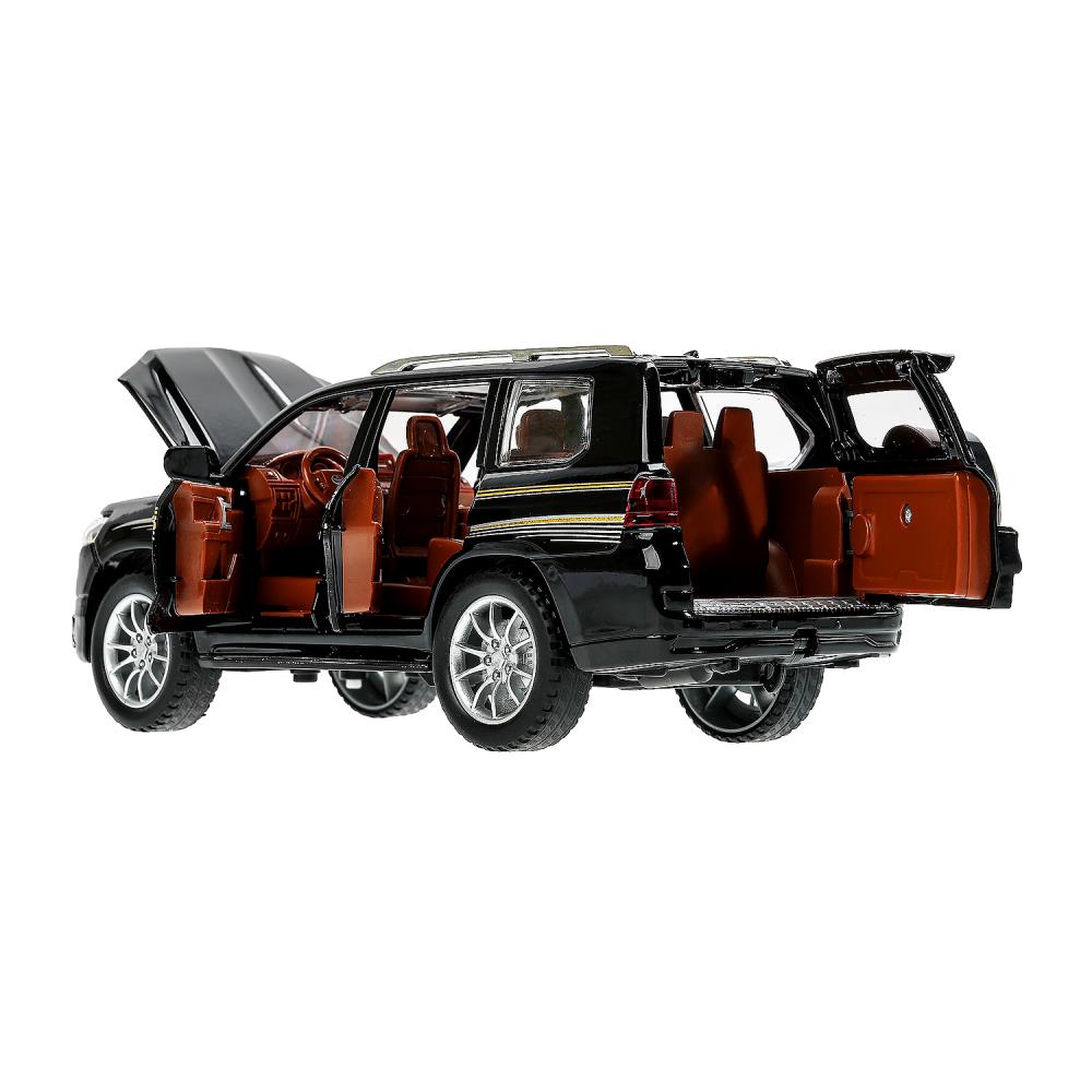 Картинка Машина металл свет-звук TOYOTA PRADO, 21см, двери, инерц, черный, кор Технопарк Артикул CZ124-R-100