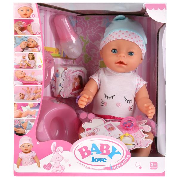 Картинка Кукла функциональная Baby Love с аксессуарами Артикул BL-140