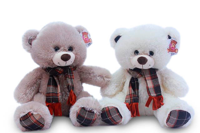 Картинка Mягкая игрушка Медведь в шарфе Артикул 2105/40/-90