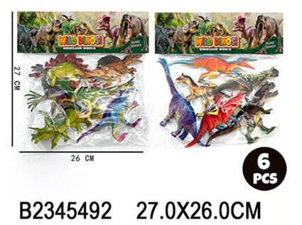 Картинка Динозавры 6в1 Артикул 117-6-24