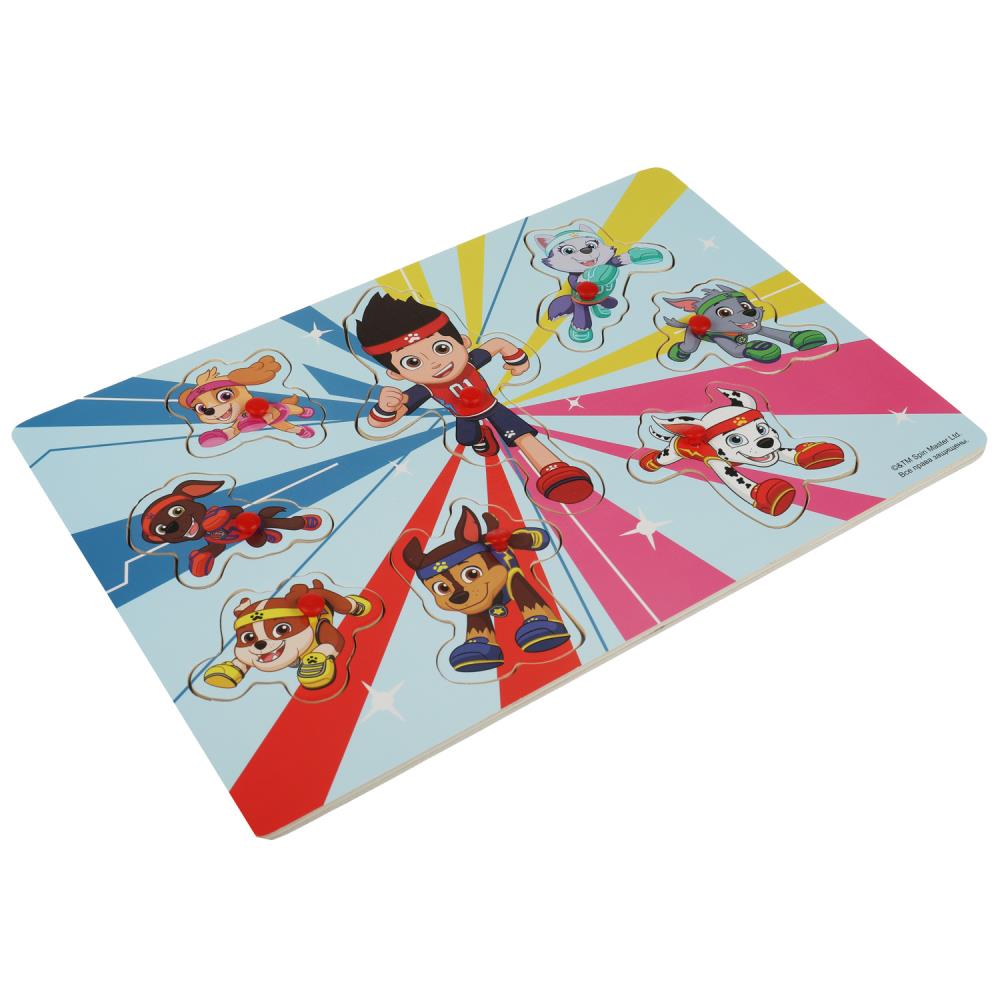 Картинка Игрушка деревянная Щенячий Патруль вкладыши 30*20, терм. пакет Буратино Буратино Артикул PP3-18