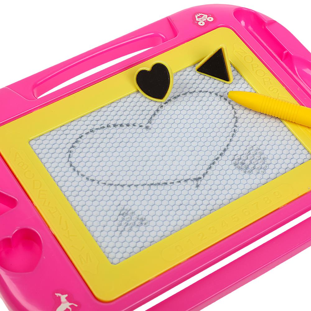 Картинка Доска для рисования принцессы, магнитная, 2 штампа, 21*15см ИГРАЕМ ВМЕСТЕ Артикул B1515226-15