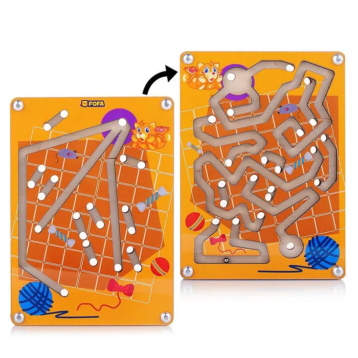 Картинка Лабиринт с шариком - Двойной - Котик FOFA Артикул ST0080-16