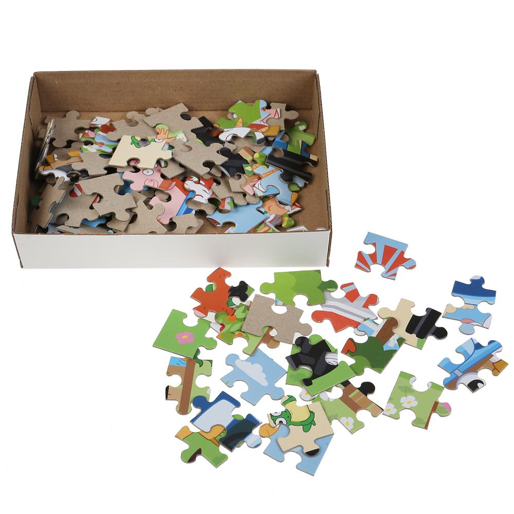 Картинка Puzzle "Синий Трактор" 104 деталей Артикул 4630115523512