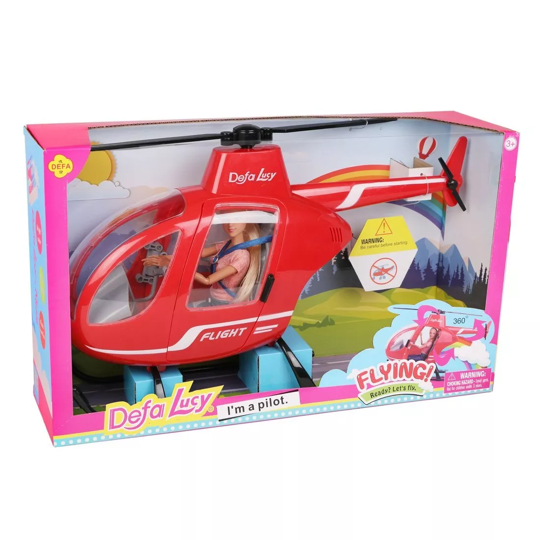 Картинка Кукла Defa с вертолетом Артикул 8422-210