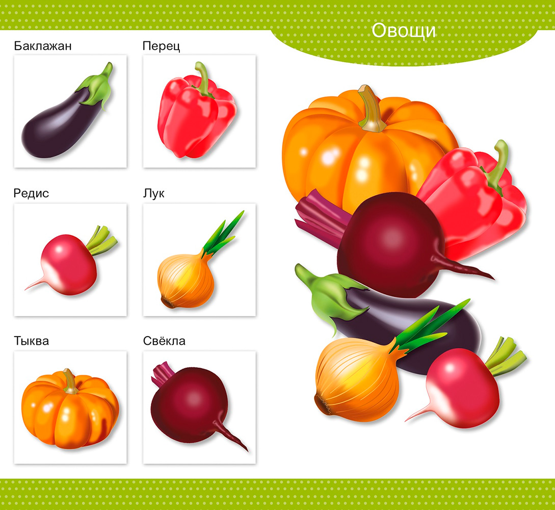 Картинка Лото деревянное Овощи и фрукты Десятое Королевство Артикул 01996-30