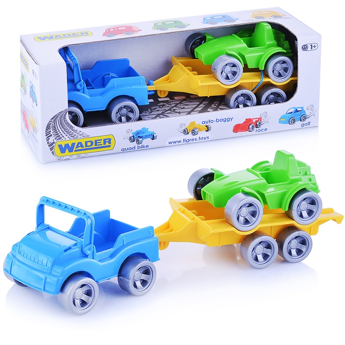 Картинка Набор машинок "Kid cars Sport", 3 элемента (Джип, багги) Артикул 39544-28