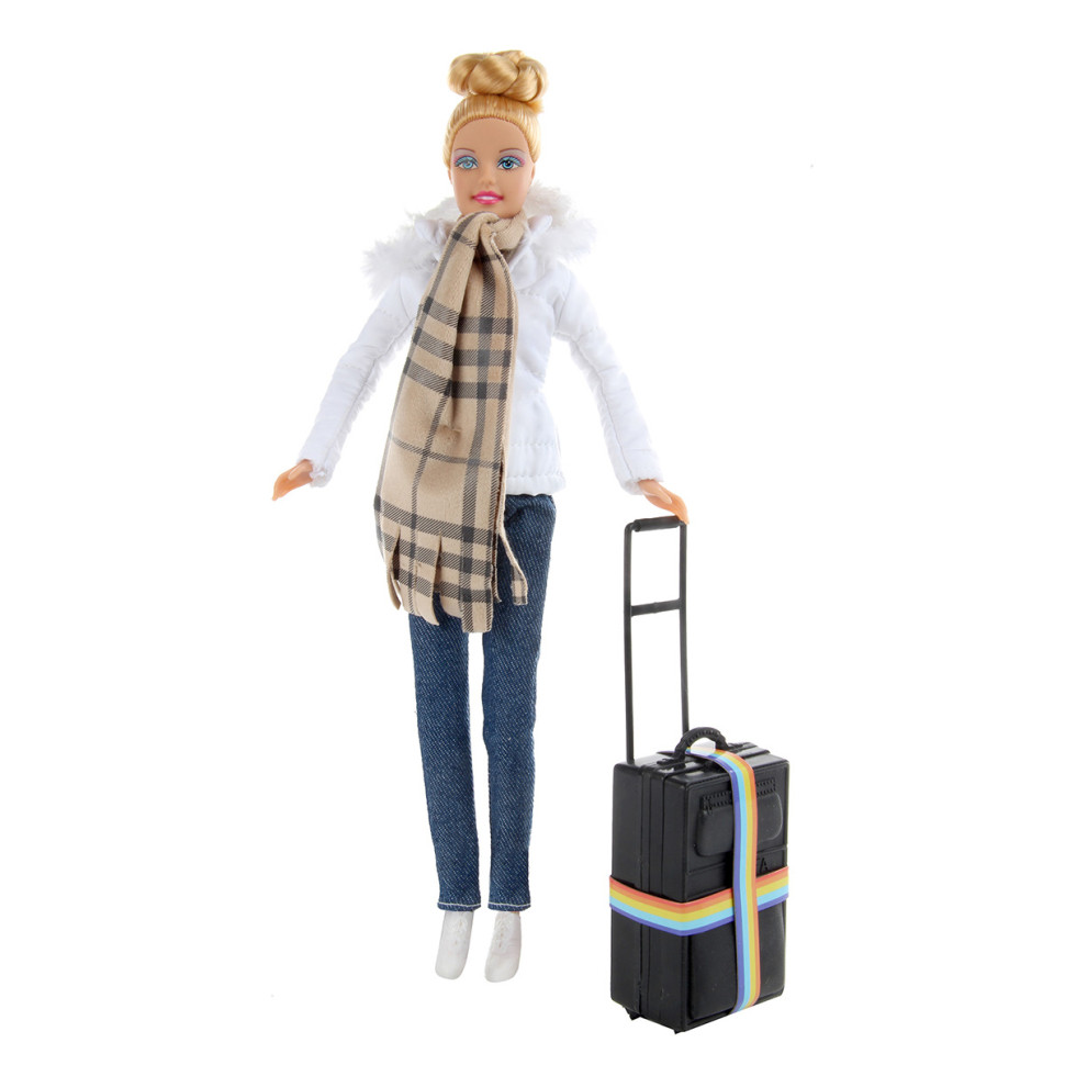 Картинка Кукла Люси "Зимняя прогулка", 29 см, белый Артикул 83366-78