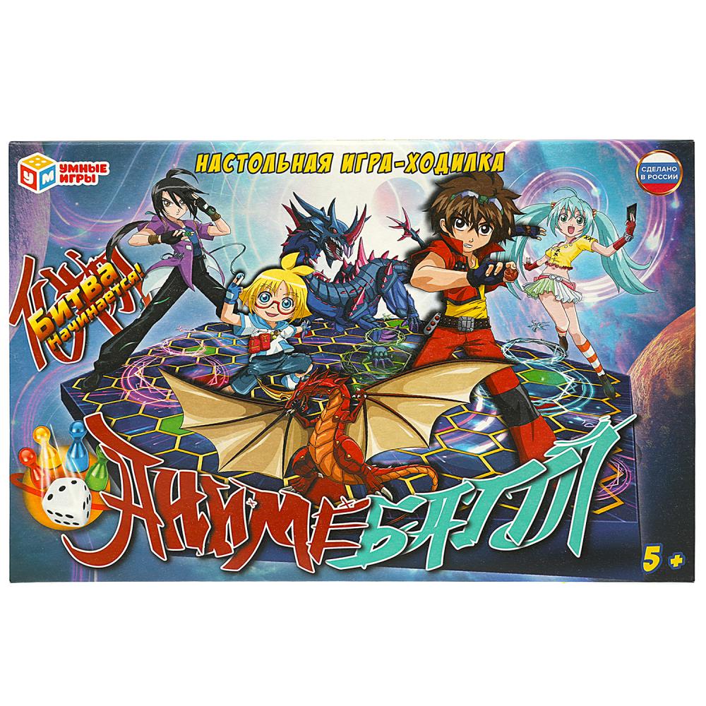 Картинка Аниме баттл. Настольная игра-ходилка. 217х330х27 мм. Умные игры Артикул 4650250551287