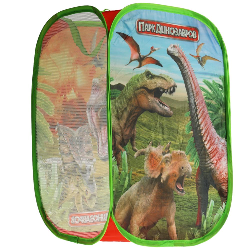 Картинка Корзина для игрушек ПАРК динозавров 36*58см ИГРАЕМ ВМЕСТЕ Артикул LB-DINOPARK-15