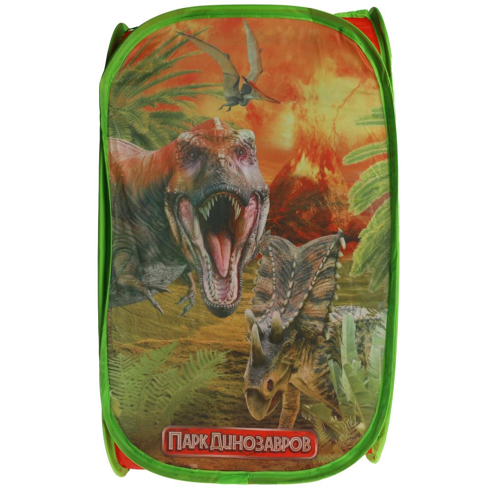 Картинка Корзина для игрушек ПАРК динозавров 36*58см ИГРАЕМ ВМЕСТЕ Артикул LB-DINOPARK-15