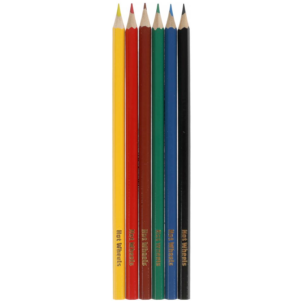 Картинка Цветные карандаши ХОТ ВИЛС 6цв, шестигран Умка Артикул CPH6-55415-3