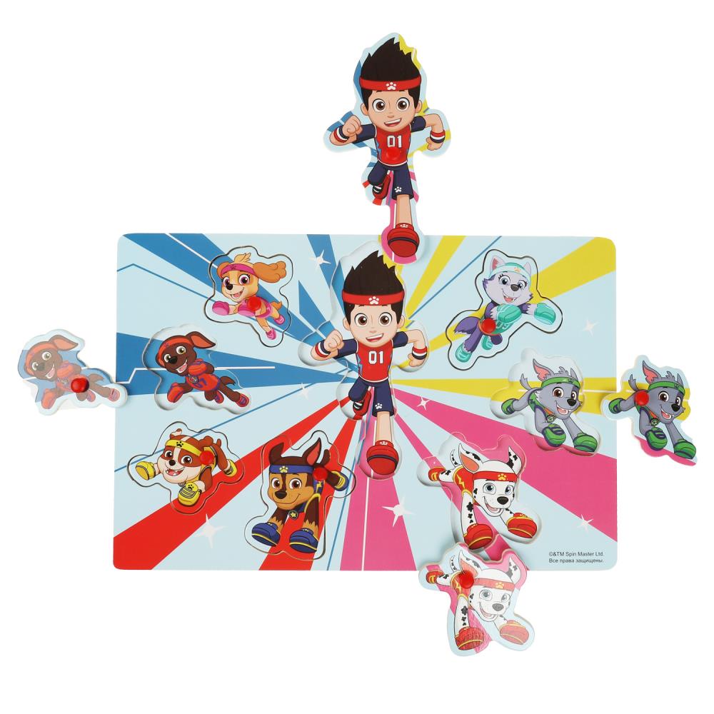 Картинка Игрушка деревянная Щенячий Патруль вкладыши 30*20, терм. пакет Буратино Буратино Артикул PP3-18