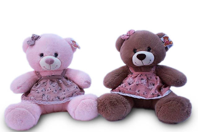 Картинка Mягкая игрушка Медведица в платье Артикул 2104/40/-130