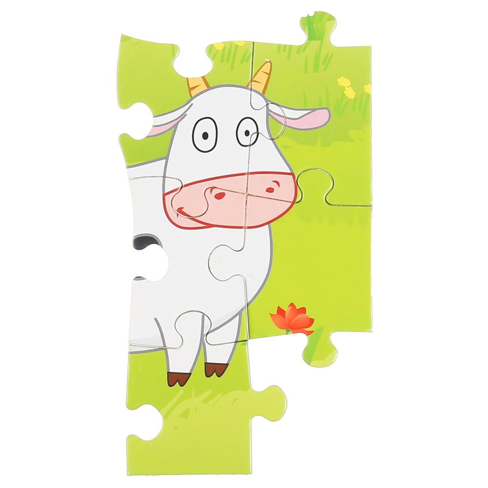 Картинка Puzzle "Синий Трактор" 60 деталей Артикул 4630115523437