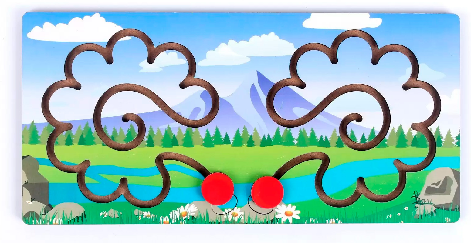 Картинка Лабиринт - Полушарная доска — Горы FOFA Артикул ST0053-20