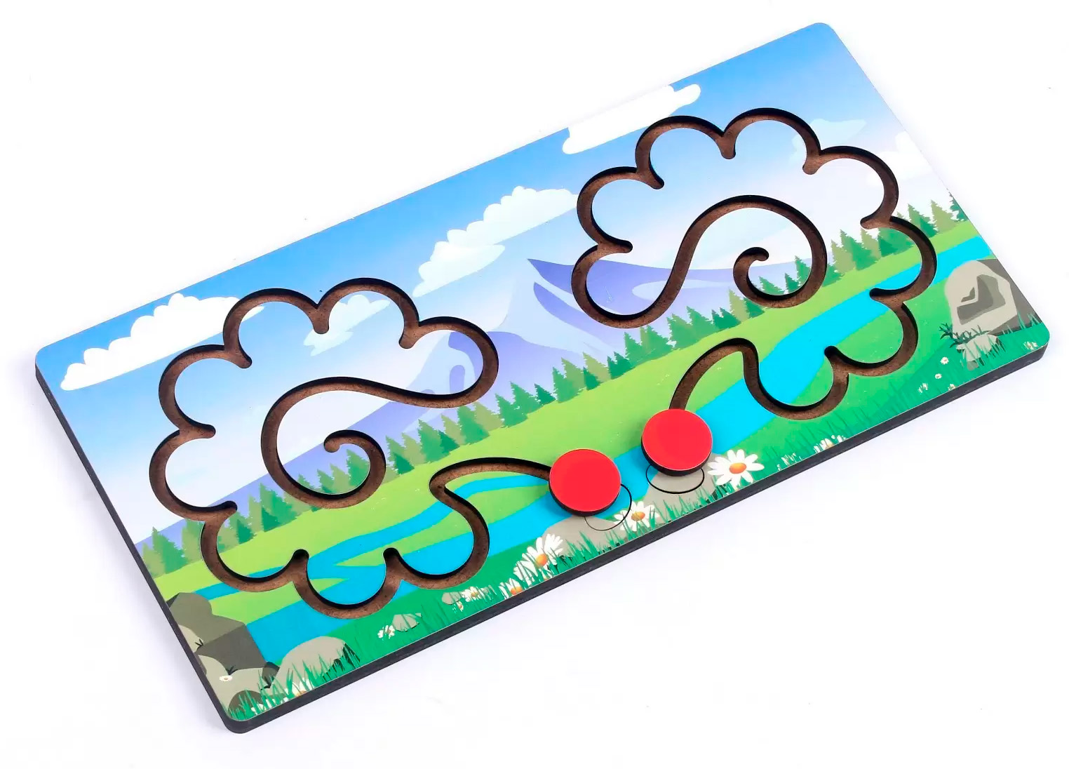 Картинка Лабиринт - Полушарная доска — Горы FOFA Артикул ST0053-20