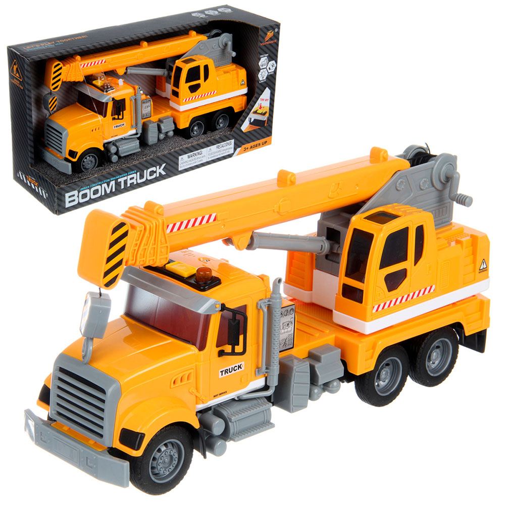 Картинка Машинка "Кран" свет, звук. 37х11,5х19 см. Артикул 135117-90