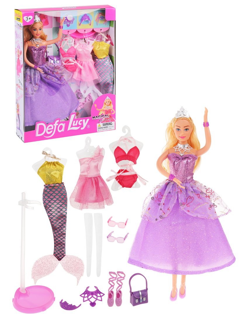 Картинка Кукла с набором одежды и аксессуарами в ассортименте №8269 Артикул 8269-76