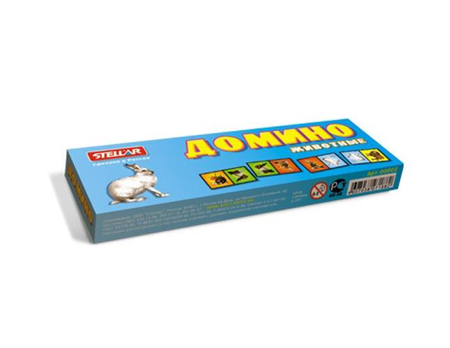 Картинка Домино 2 "Животные" Артикул 00002