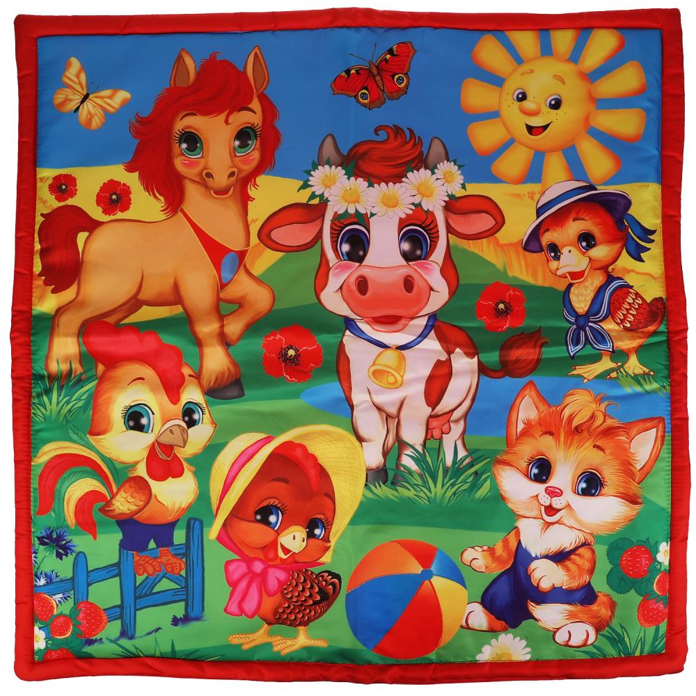 Картинка Детский игровой коврик любимые друзья с погремушками на подвеске Умка Артикул B1906303-110