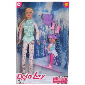 Картинка Кукла Defa Lucy мама+дочка лыжница с аксессуарами Артикул 8356-59