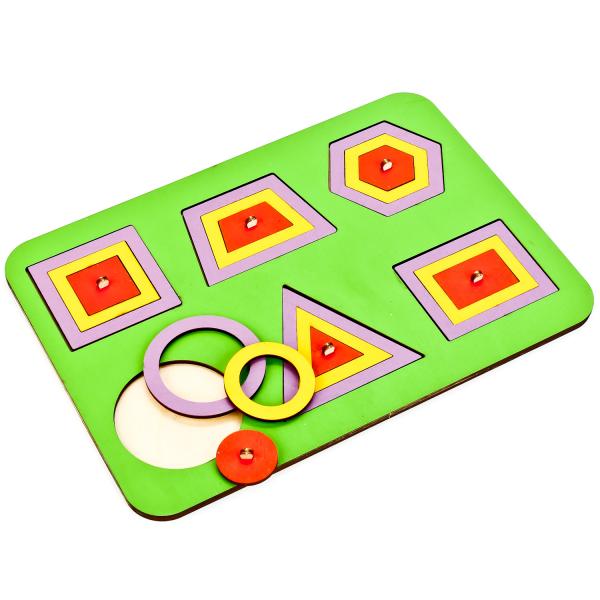 Картинка Вкладыши Монтессори. Паутинка-1 WoodLandToys Артикул 081101-25