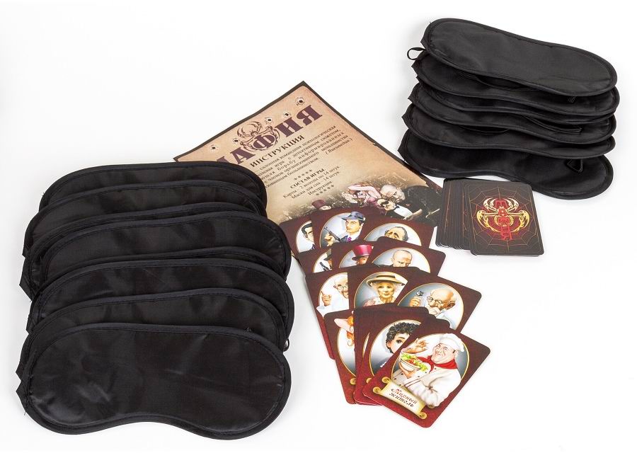 Картинка Настольная игра Мафия с масками Десятое Королевство Артикул 02620-80