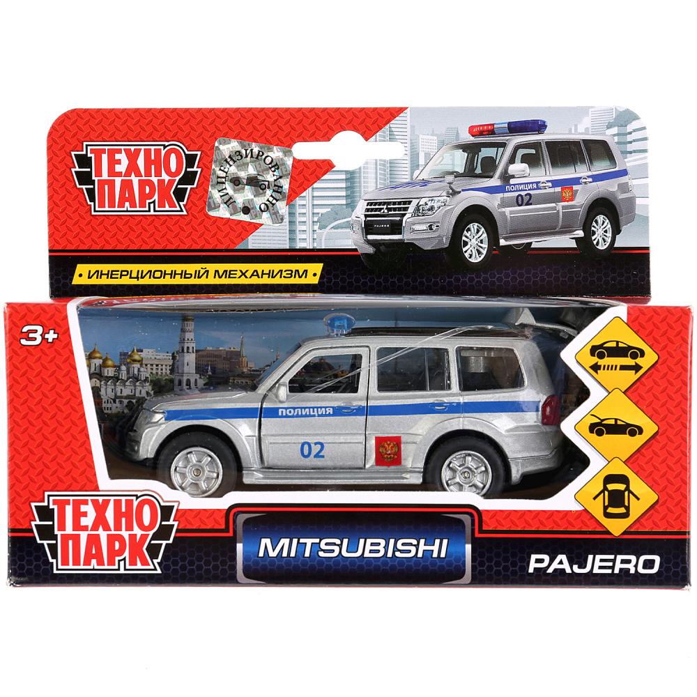 Картинка Машина "Технопарк" Mitsubishi Pajero полиция металл, инерция, Артикул 256374-30