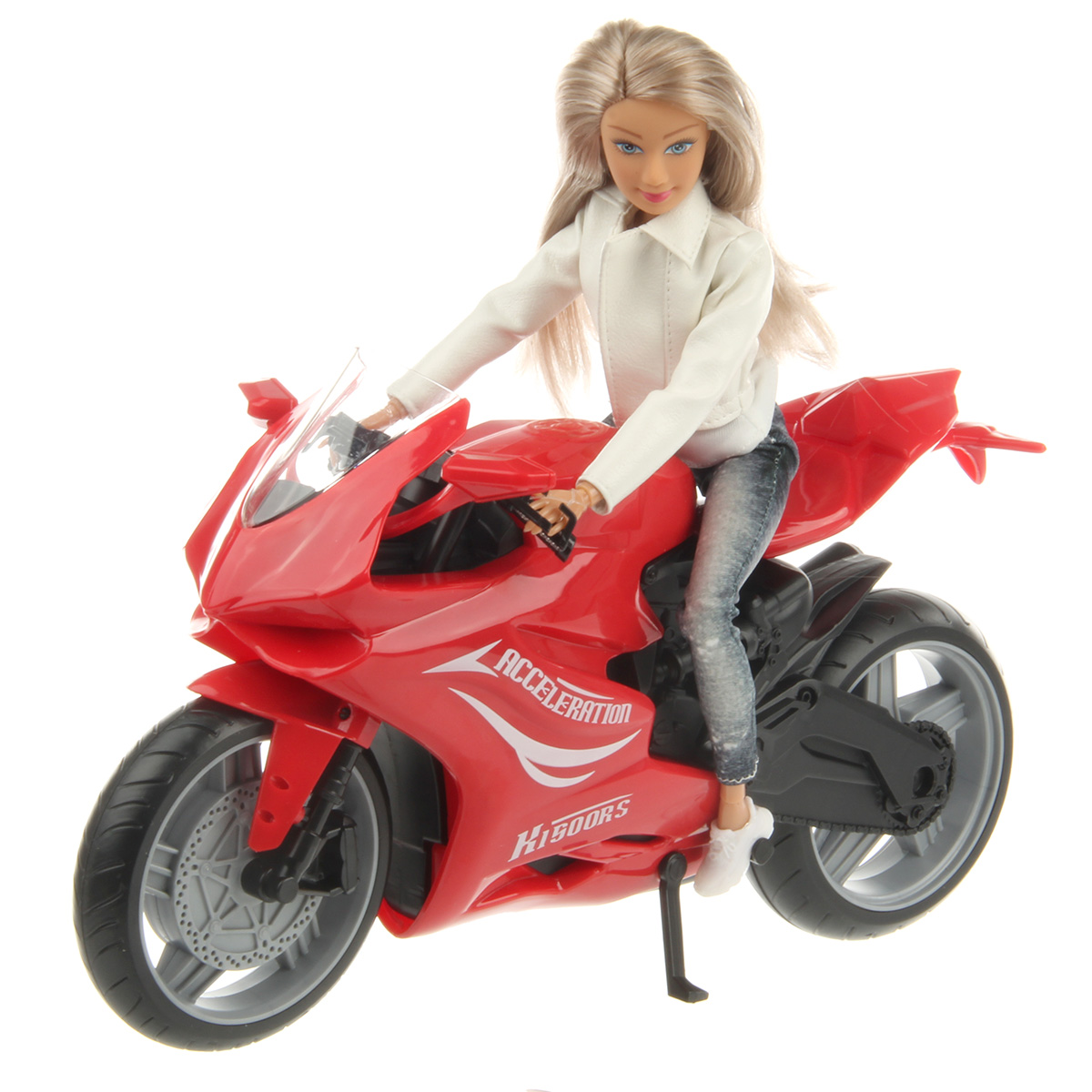 Картинка Кукла Люси на мотоцикле, 29 см Артикул 97051-150