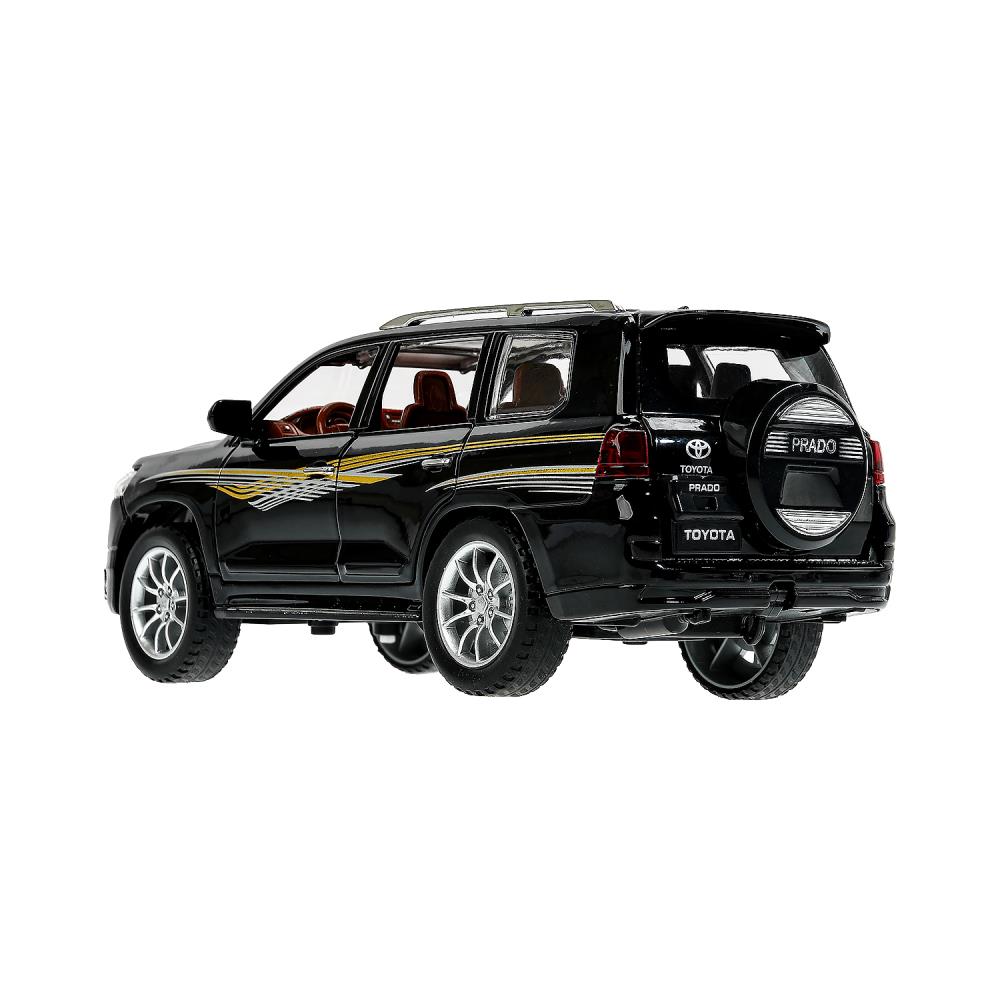 Картинка Машина металл свет-звук TOYOTA PRADO, 21см, двери, инерц, черный, кор Технопарк Артикул CZ124-R-100