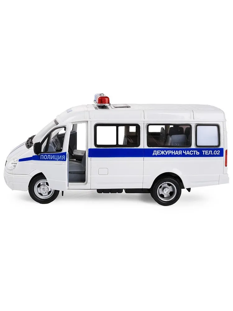Картинка Газель полиция инерционная, музыкальная 9098D Артикул 9098D-65