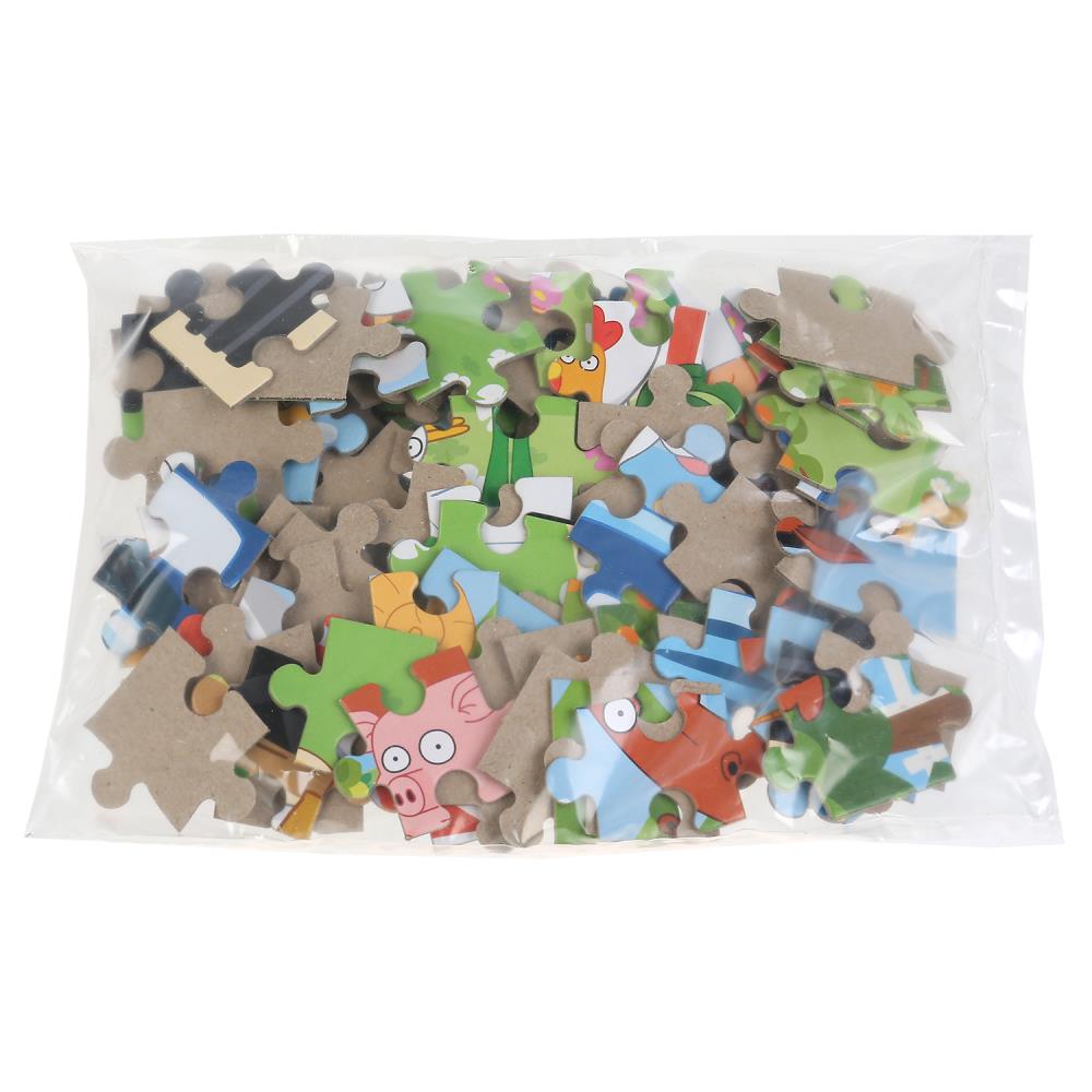 Картинка Puzzle "Синий Трактор" 104 деталей Артикул 4630115523512