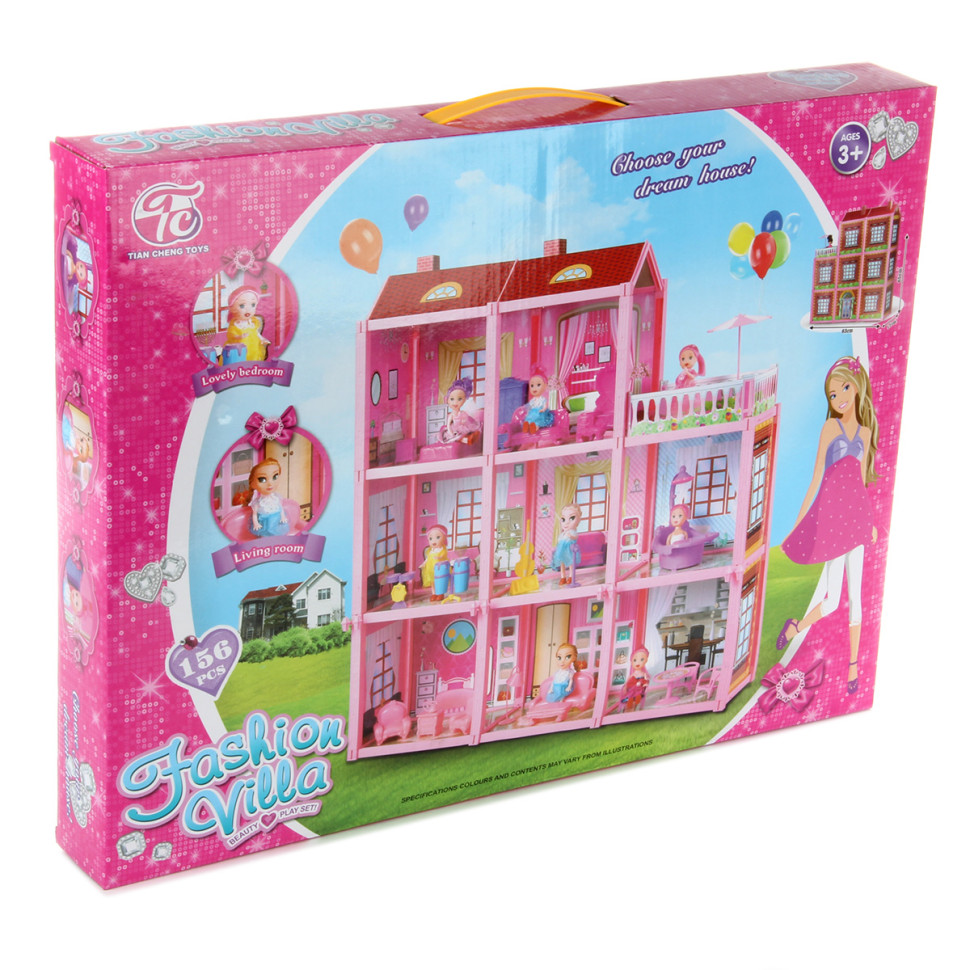 Картинка Набор игровой дом "Многоэтажный" 50х38х6, кор. Артикул 109345-160