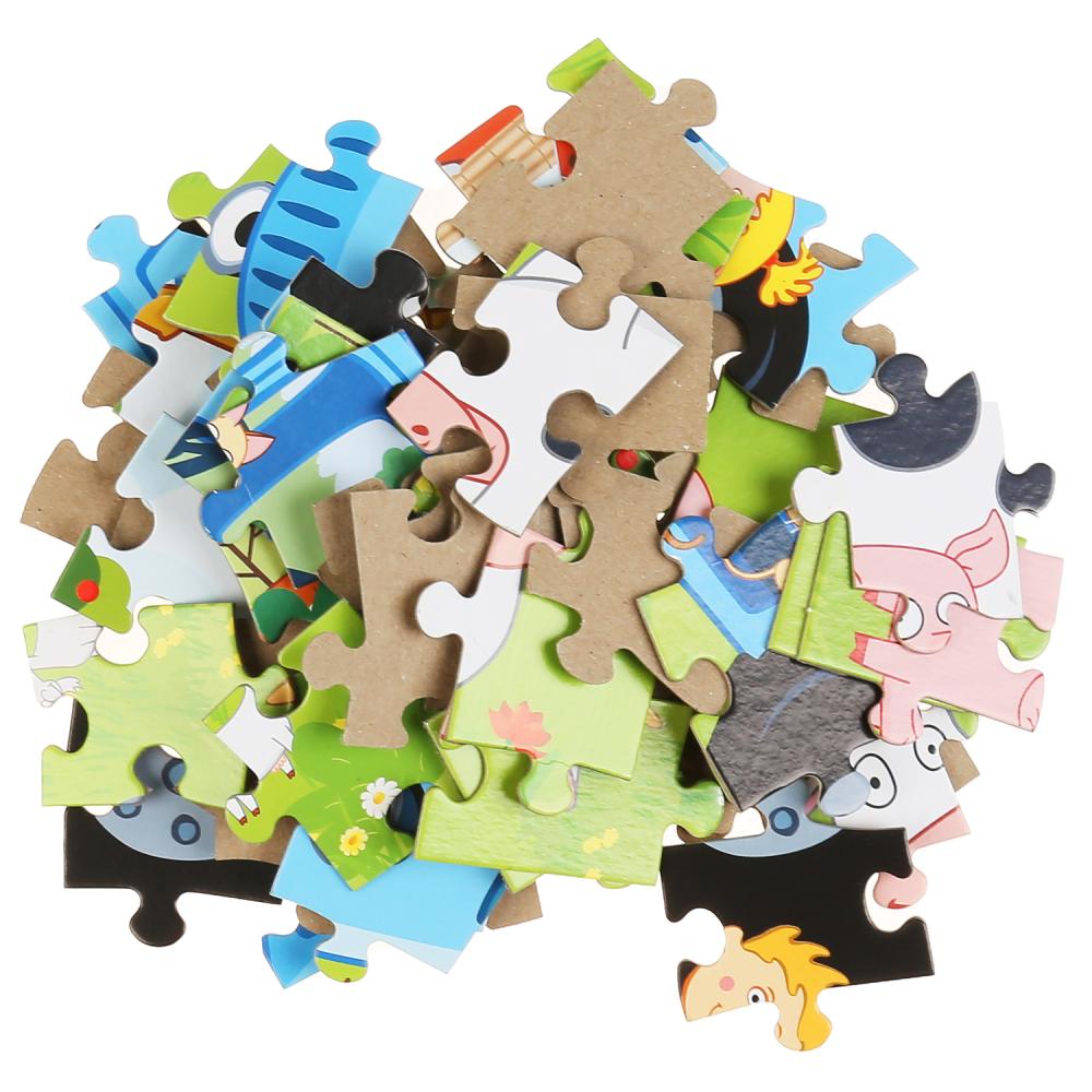 Картинка Puzzle "Синий Трактор" 60 деталей Артикул 4630115523437