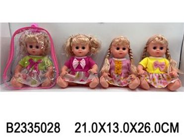 Картинка Кукла озвученная в платье, в рюкзачке Артикул 668-59-47