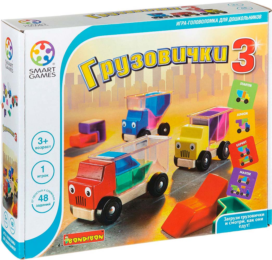 Картинка Настольная игра Bondibon Грузовички Артикул ВВ0867-100