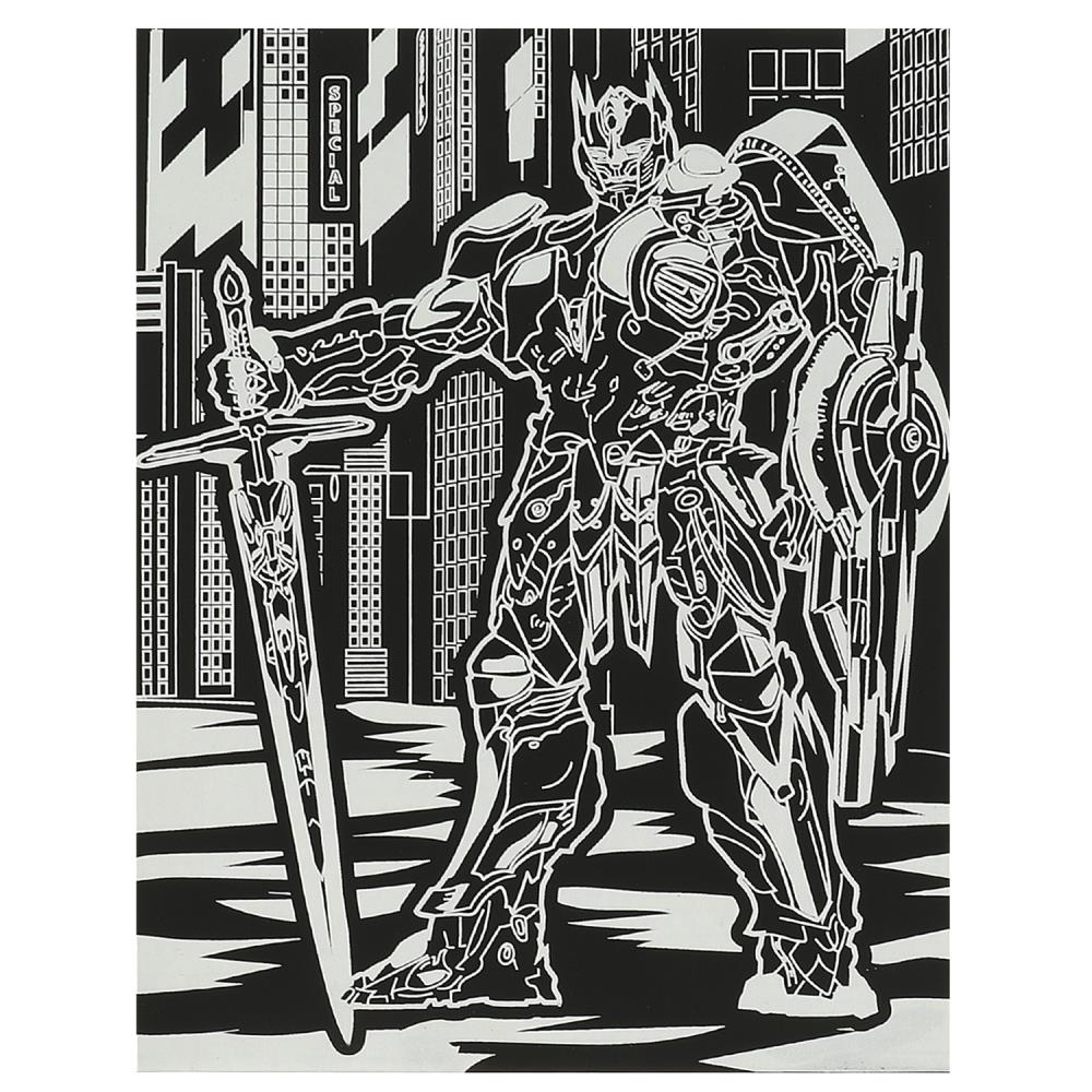 Картинка Гравюра а4 живые МАШИНЫ МУЛЬТИ АРТ Артикул SCRSILV18X24-102505