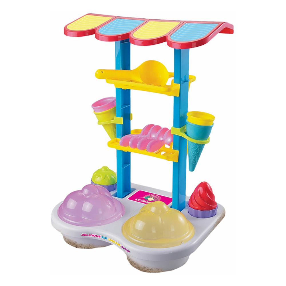 Картинка Песочный набор Магазин мороженого (стойка + 11 аксесс.) Артикул Y11983498-85
