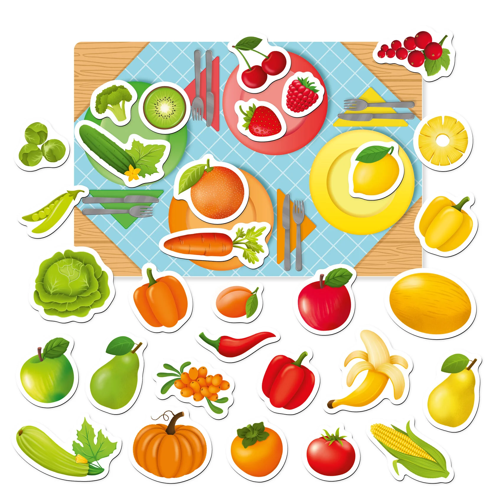 Картинка Магнитная игра "Учим цвета" Артикул ET05-058-30