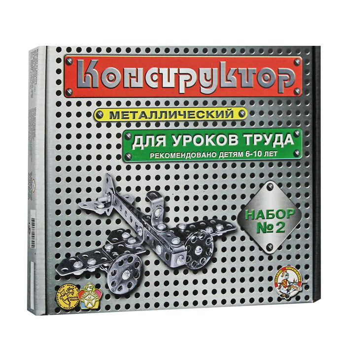 Картинка Металический конструктор. Набор №2, 290 элементов Артикул 00842-85