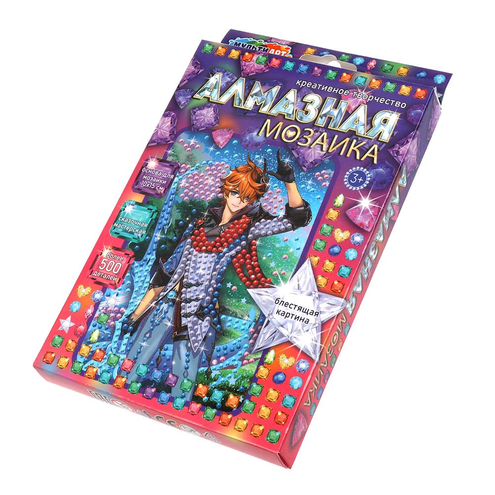 Картинка Алмазная мозаика 10х15 см воин стихий МУЛЬТИ АРТ Артикул AM10X15-10