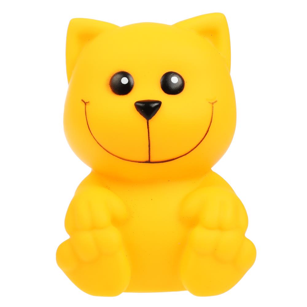 Картинка Игрушка для ванны котик 10 см, в сетке, КАПИТОШКА Артикул YF-08-2022-8
