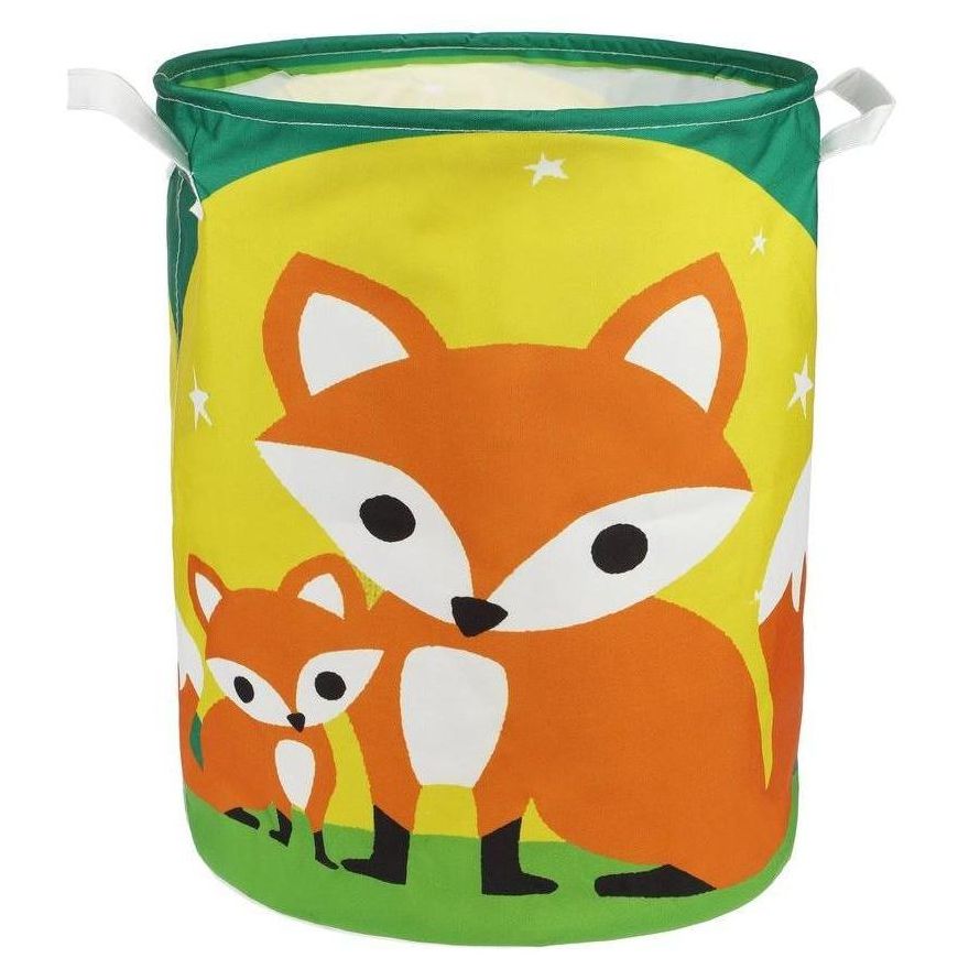 Картинка Корзина для игрушек Лисицы, с ручками, 35х45см Артикул 2019040-25b-40