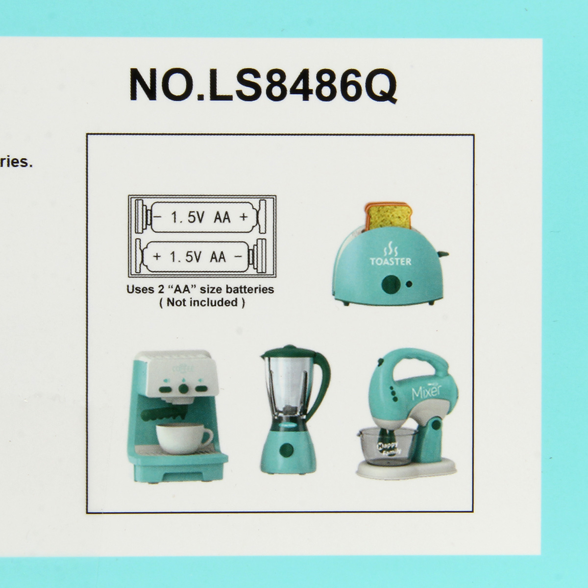 Картинка Игровой набор бытовой техники на бат. со св. и зв., тостер, блендер, кофемашина, миксер 38х10х41.5 Артикул 136268-160