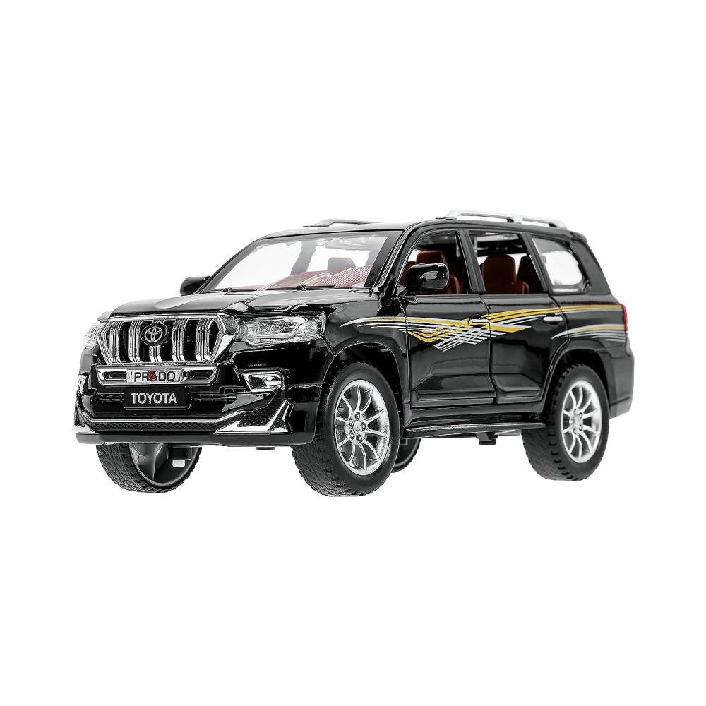 Картинка Машина металл свет-звук TOYOTA PRADO, 21см, двери, инерц, черный, кор Технопарк Артикул CZ124-R-100