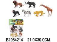 Картинка Набор диких животных 6 в 1 Артикул 2A268/-38