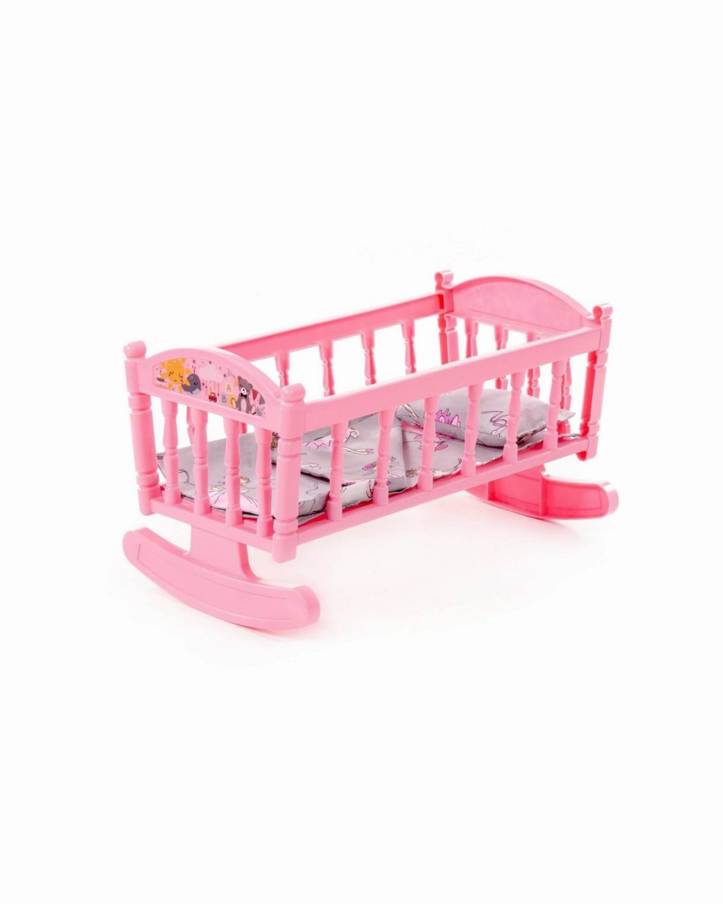 Картинка Кроватка-качалка №4 8 элементов, розовая Артикул П-54446-56