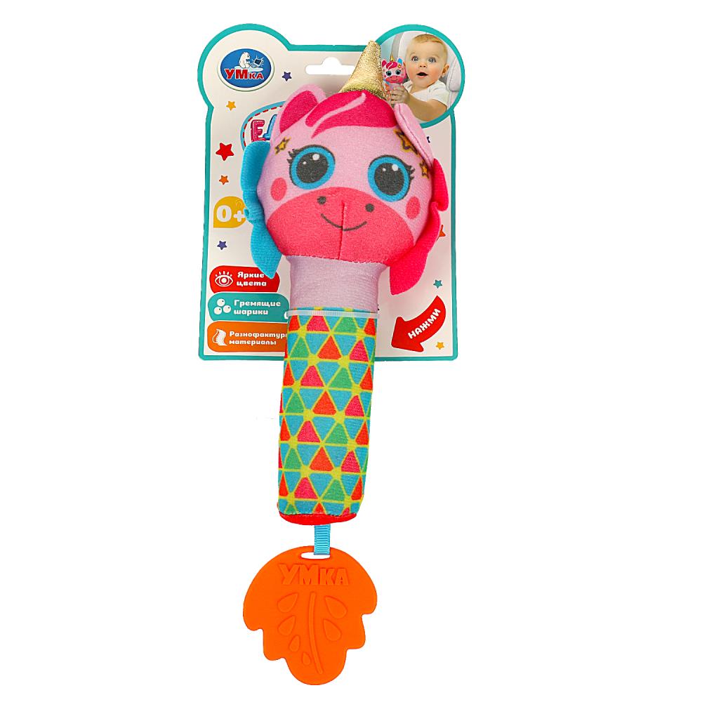 Картинка Погремушка - пищалка единорог на блист. Умка Артикул UM-EDI-22-27