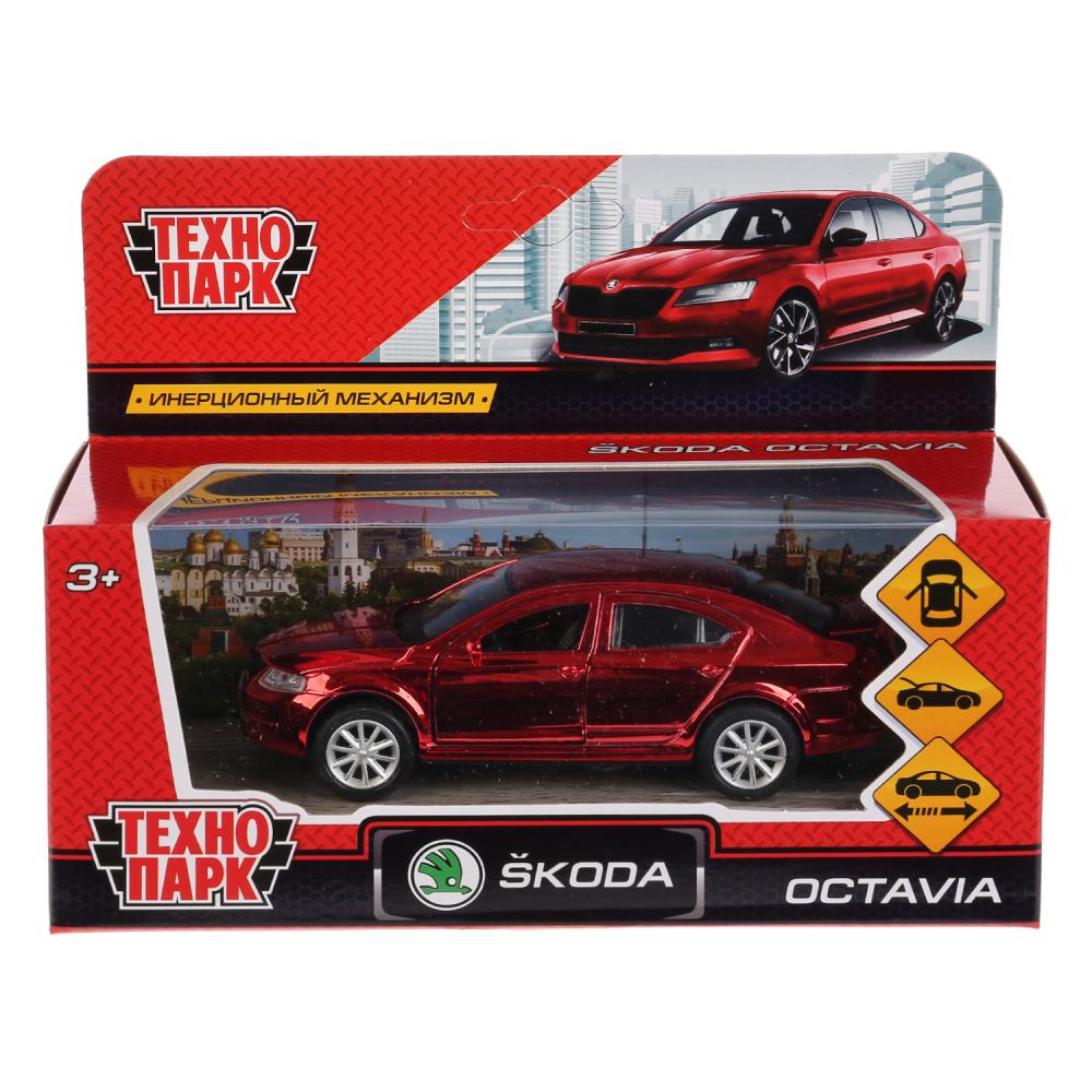 Картинка Машина "Технопарк" Skoda Octavia металл, открыв. двери, инерционная Артикул 259356-41